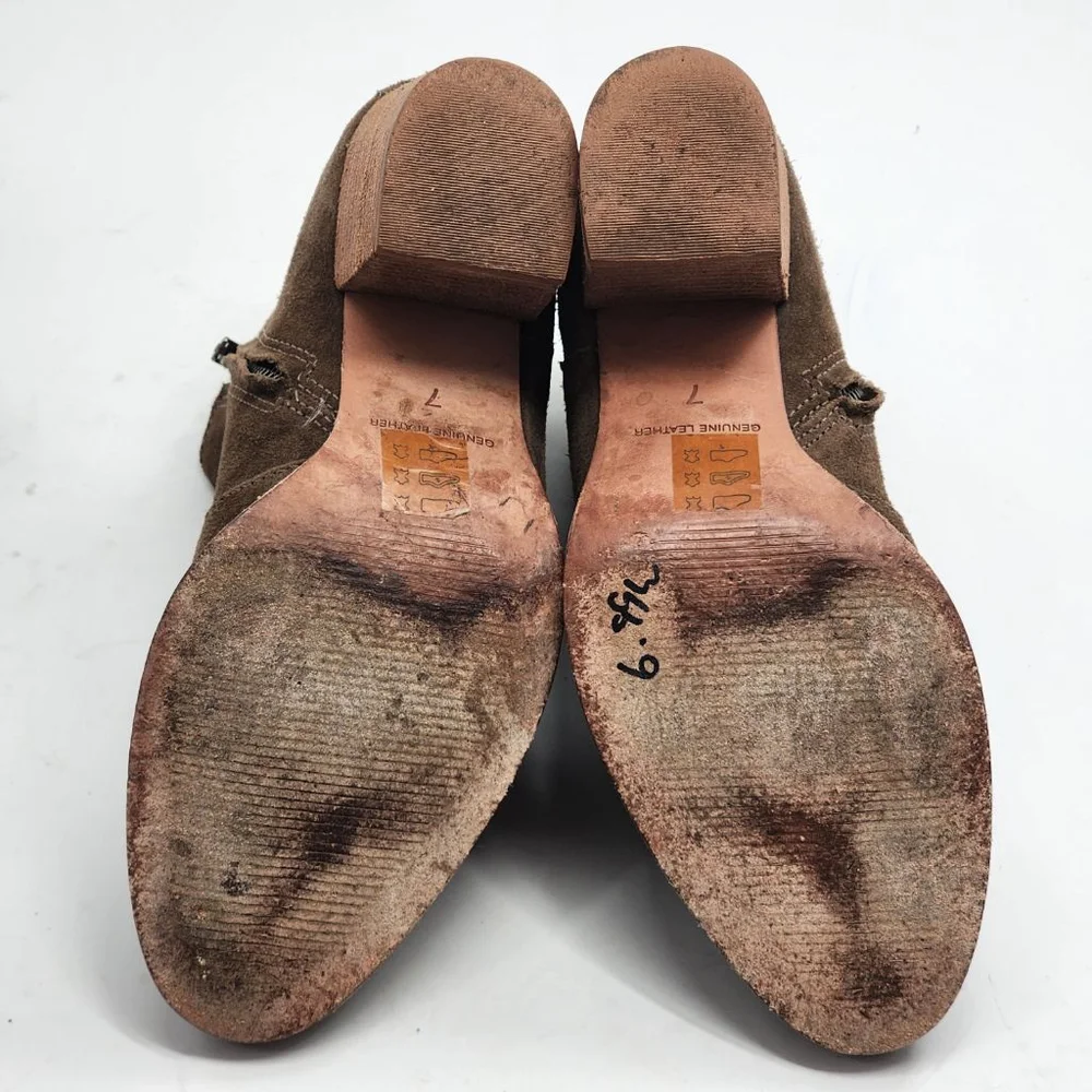 MADEWELL Brenner Brown Suede Ankle Boots & Booties Size 7